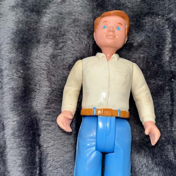 Vintage Fisher Price Loving Family Dollhouse Dad Father Doll Figure 1993 Toy - Picture 2 of 8